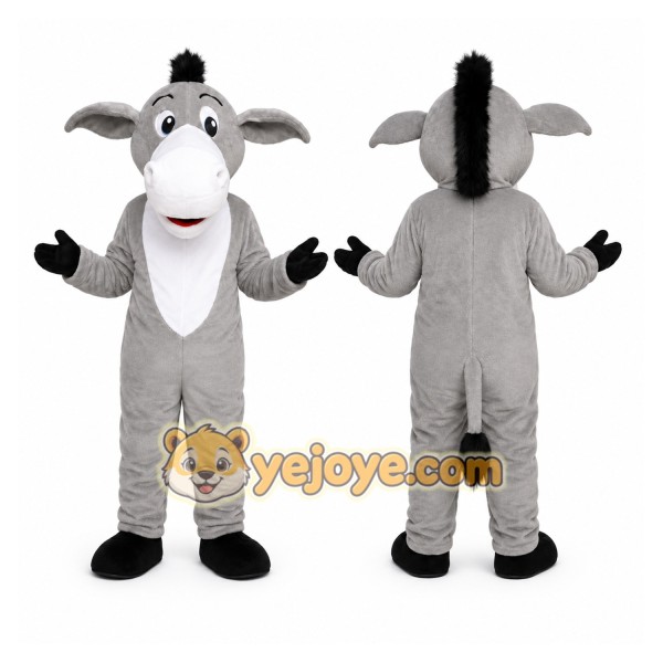 Gray Donkey Mascot Costume