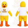Yellow Duck Shirt Mascot Costume