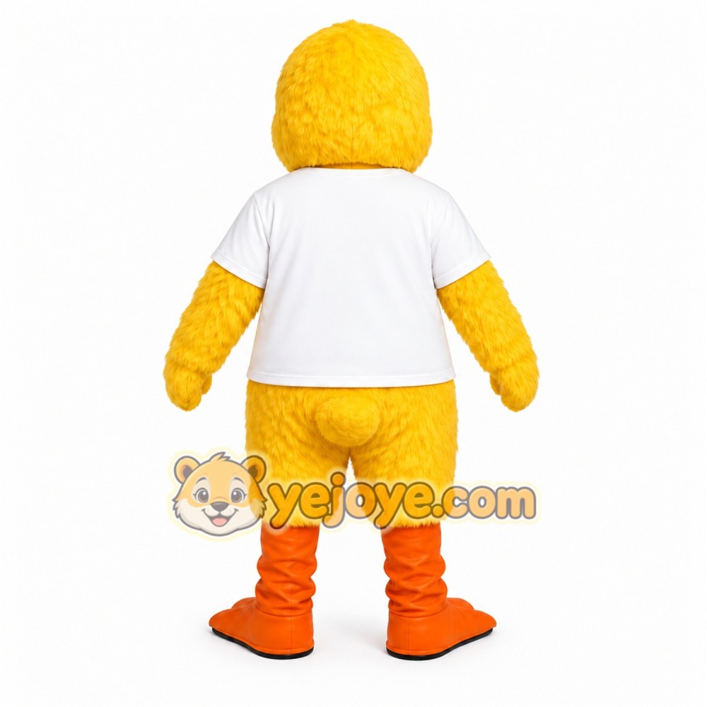 Yellow Duck Shirt Mascot Costume