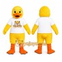 Yellow Duck Shirt Mascot Costume