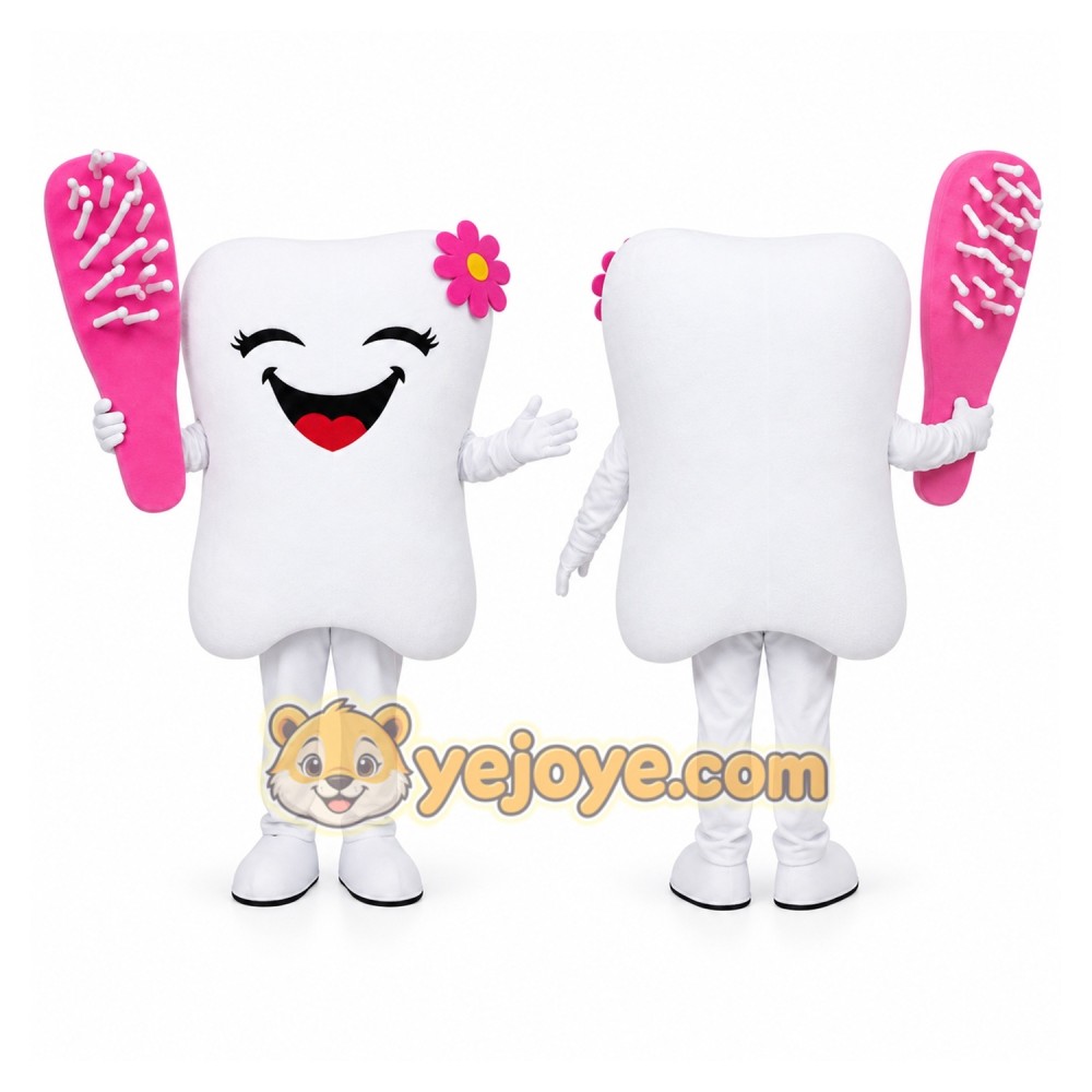 Toothbrush Tooth Mascot Costume Toothbrush Tooth Mascot Costume