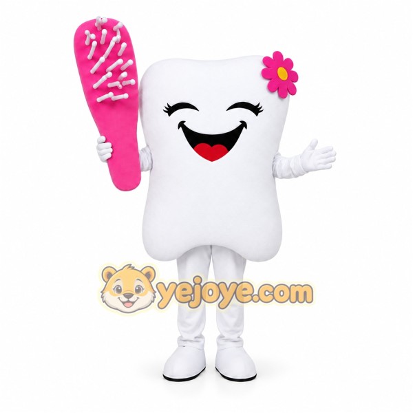 Toothbrush Tooth Mascot Costume