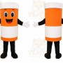 Orange Tube Mascot Costume