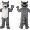 Gray Tiger Mascot Costume