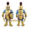 Gold Knight Mascot Costume Gold Knight Mascot Costume