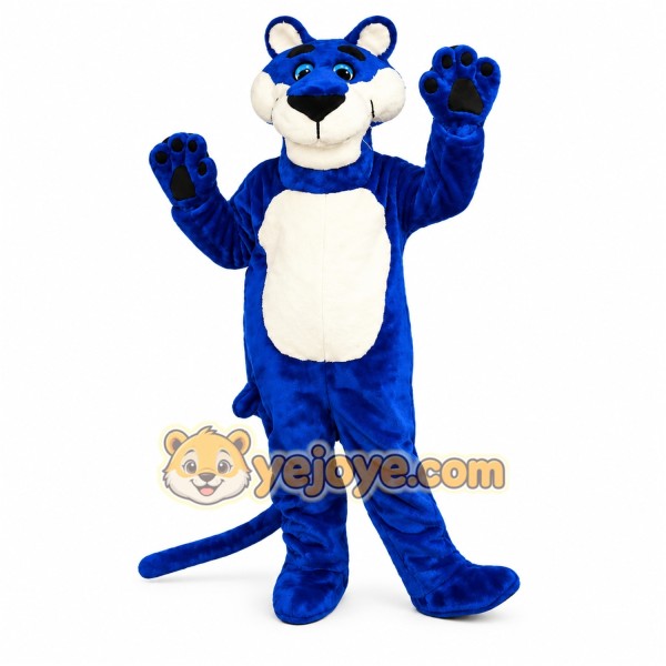 Blue Tiger Mascot Costume