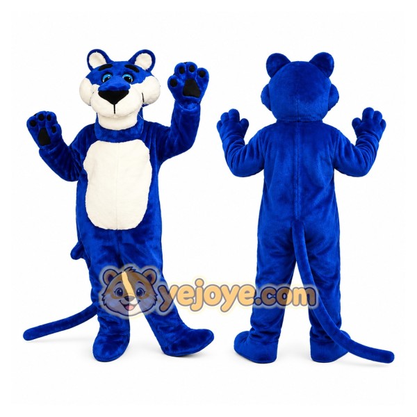 Blue Tiger Mascot Costume
