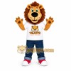 Lion White Shirt Mascot Costume
