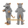 Gray Mouse Mascot Costume Gray Mouse Mascot Costume