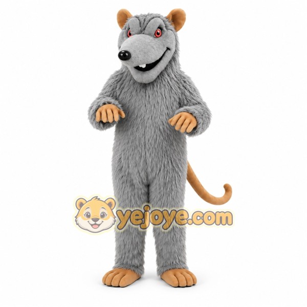 Gray Mouse Mascot Costume
