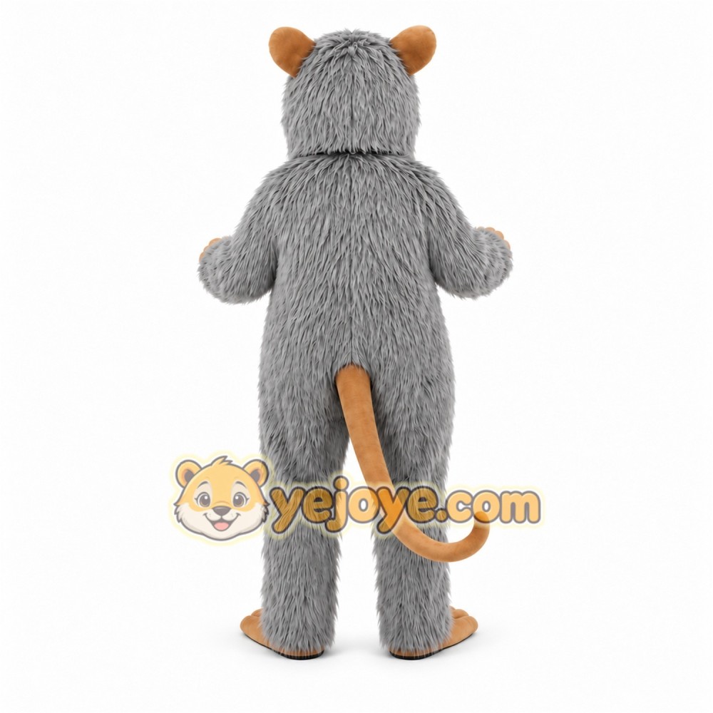 Gray Mouse Mascot Costume Gray Mouse Mascot Costume