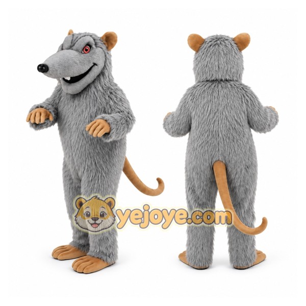 Gray Mouse Mascot Costume