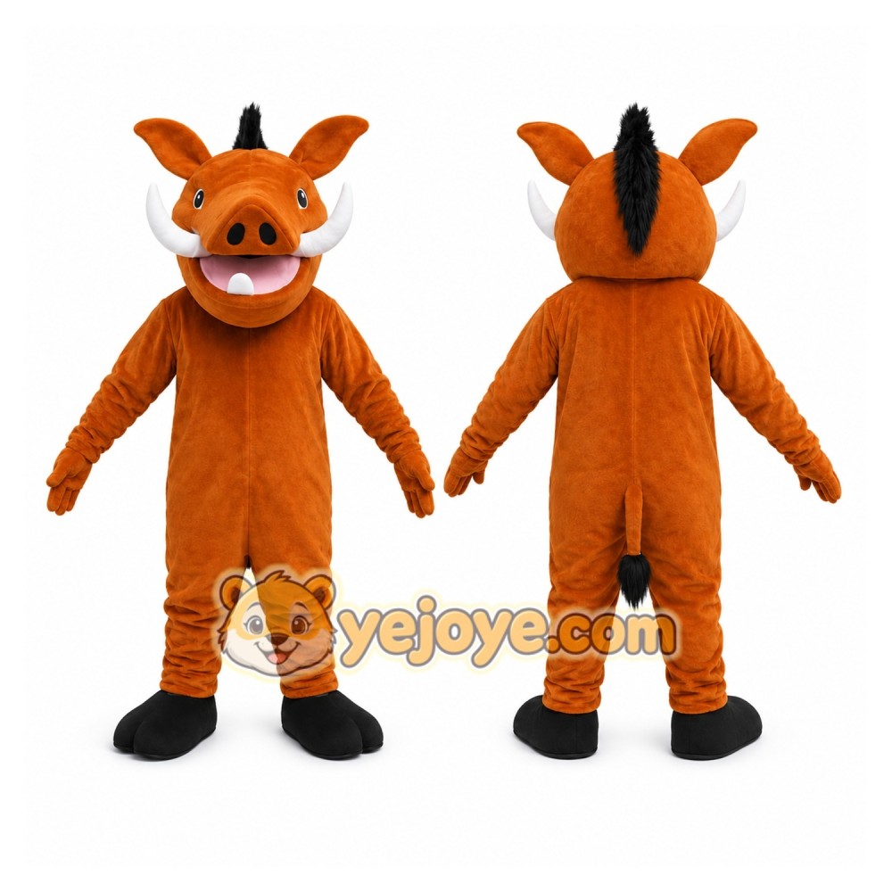 Orange Pig Mascot Costume Orange Pig Mascot Costume