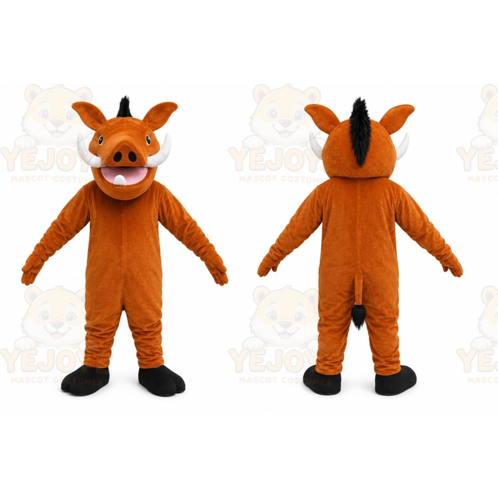 Orange Pig Mascot Costume