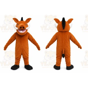 Orange Pig Mascot Costume