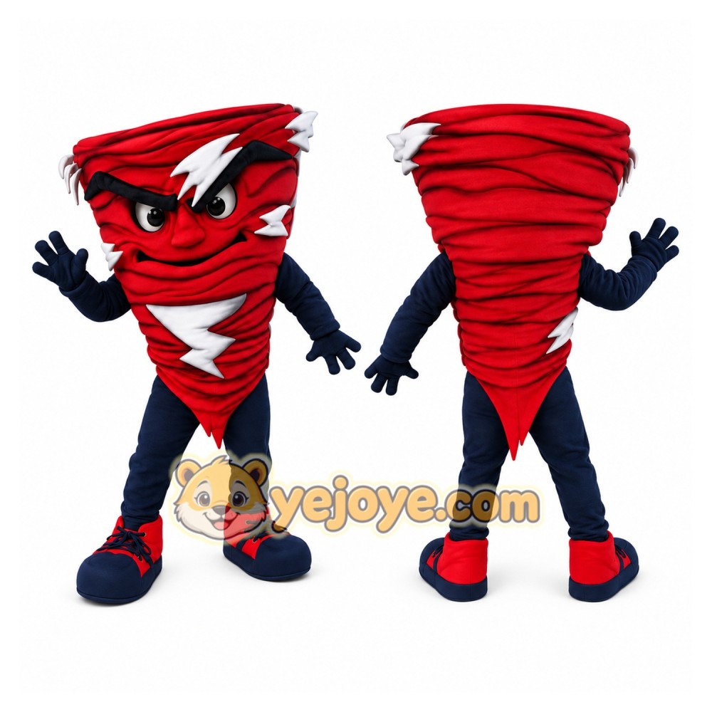 Red Tornado Mascot Costume