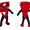 Red Tornado Mascot Costume