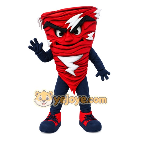 Red Tornado Mascot Costume