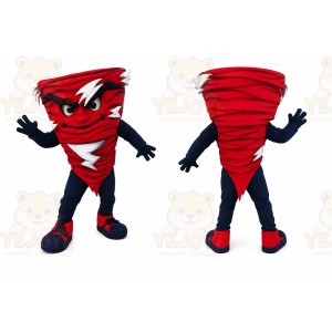 Red Tornado Mascot Costume