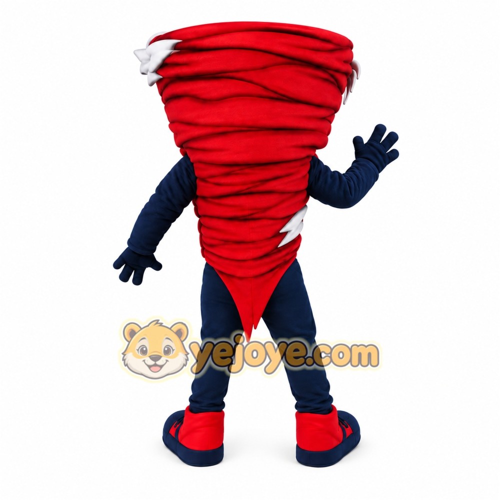 Red Tornado Mascot Costume