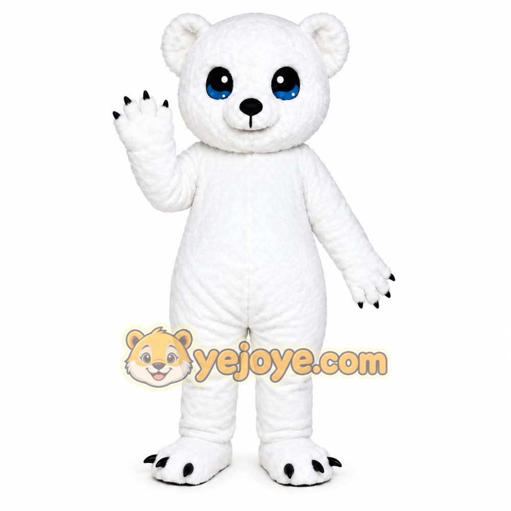 White Bear Mascot Costume White Bear Mascot Costume