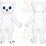 White Bear Mascot Costume
