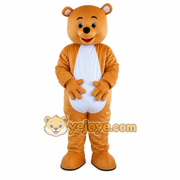 Tan Bear Mascot Costume