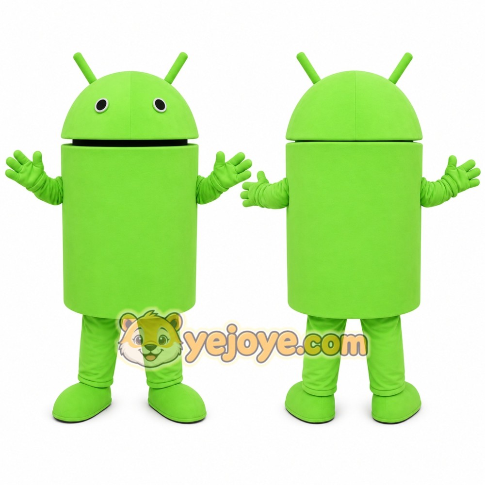Green Android Mascot Costume