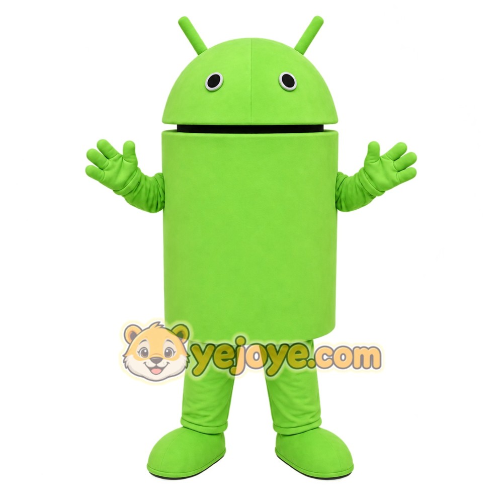 Green Android Mascot Costume