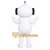 White Robot Mascot Costume White Robot Mascot Costume