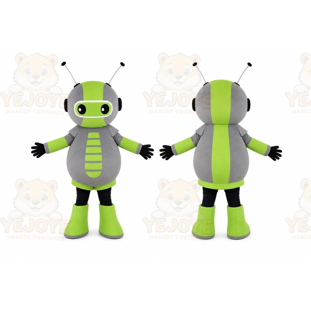 Green Robot Bug Mascot Costume