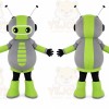 Green Robot Bug Mascot Costume