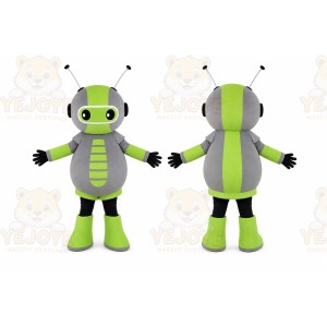 Green Robot Bug Mascot Costume