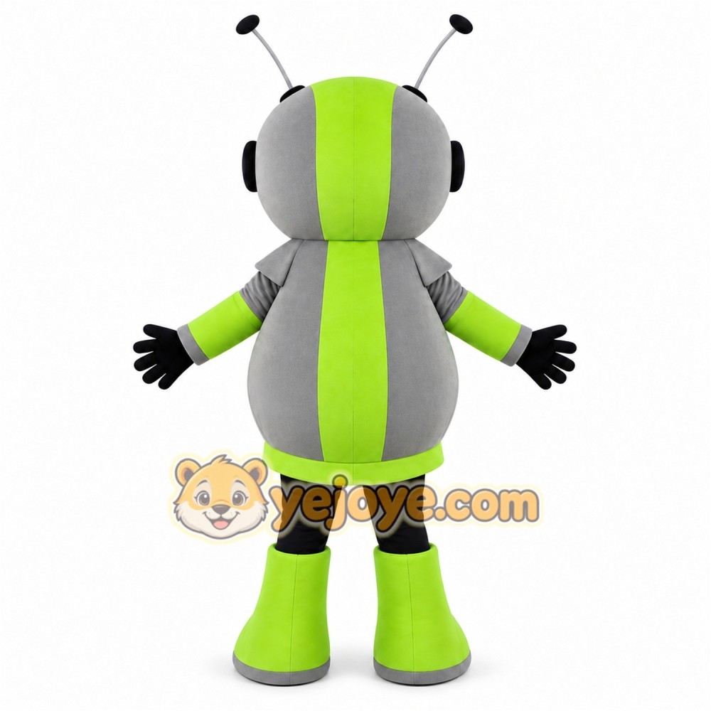 Green Robot Bug Mascot Costume Green Robot Bug Mascot Costume