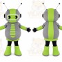 Green Robot Bug Mascot Costume