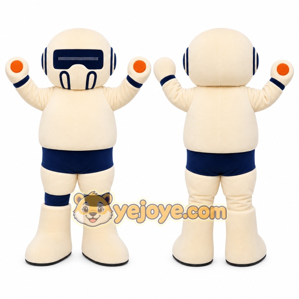 White Astronaut Mascot Costume White Astronaut Mascot Costume