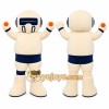 White Astronaut Mascot Costume White Astronaut Mascot Costume