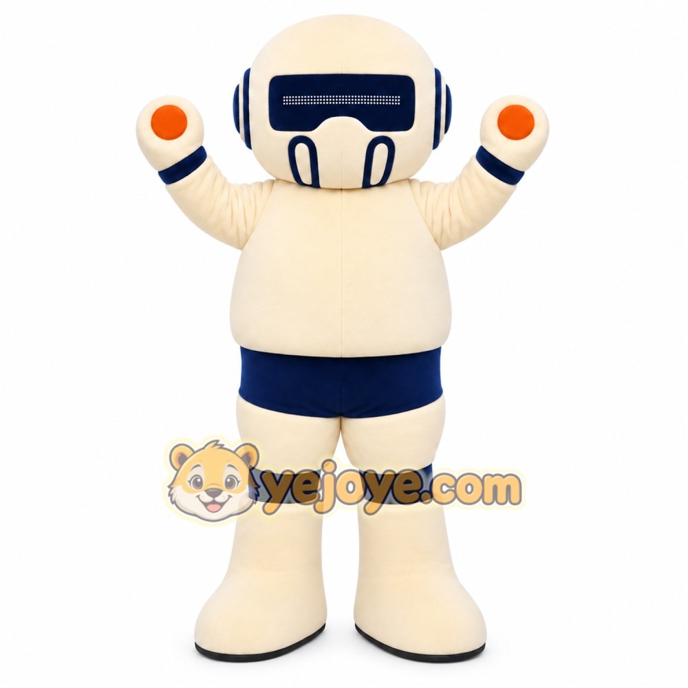 White Astronaut Mascot Costume White Astronaut Mascot Costume