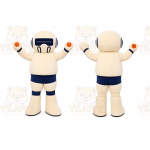 White Astronaut Mascot Costume