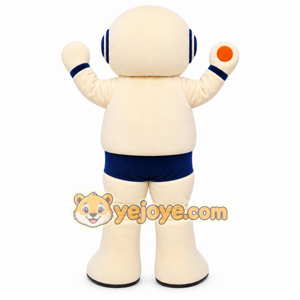 White Astronaut Mascot Costume White Astronaut Mascot Costume