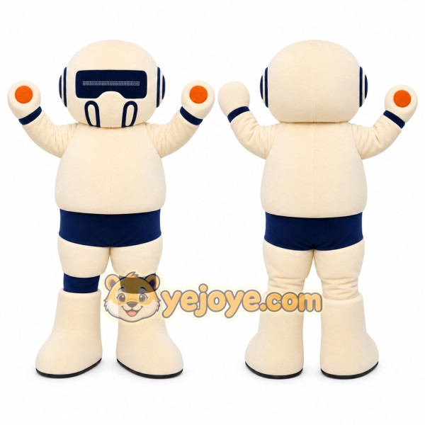 White Astronaut Mascot Costume