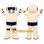 White Astronaut Mascot Costume