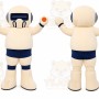 White Astronaut Mascot Costume