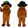 Brown Bear Hat Mascot Costume