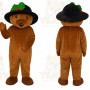 Brown Bear Hat Mascot Costume