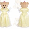 Bear Yellow Dress Mascot Costume