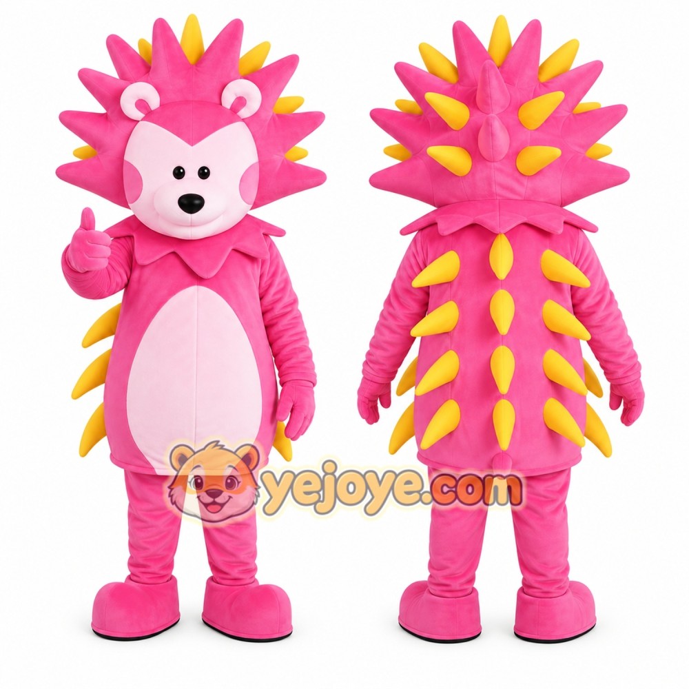 Pink Hedgehog Mascot Costume Pink Hedgehog Mascot Costume