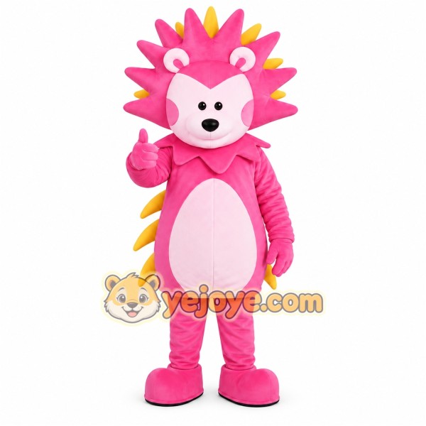 Pink Hedgehog Mascot Costume Pink Hedgehog Mascot Costume