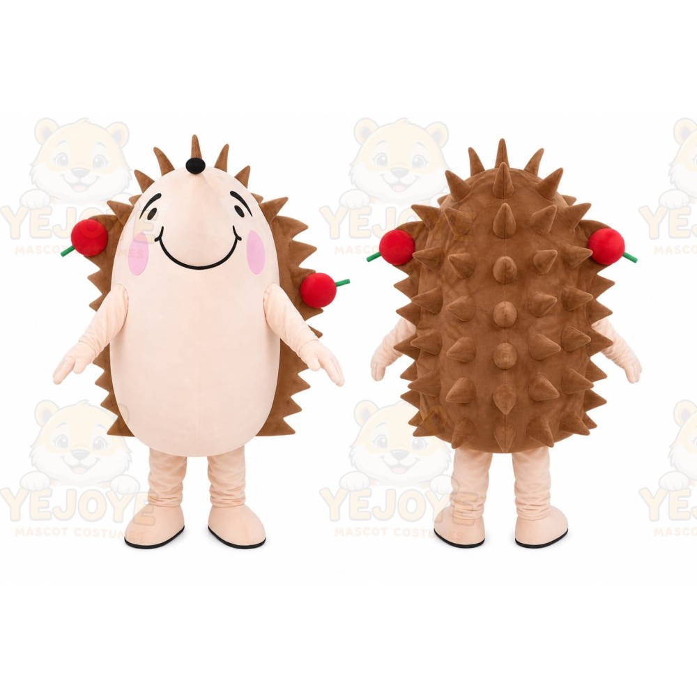 Beige Hedgehog Mascot Costume