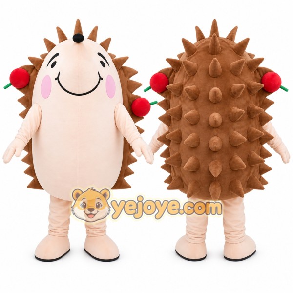 Beige Hedgehog Mascot Costume